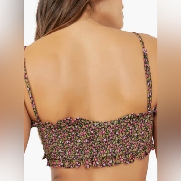 *230.  Free People Picnic Ruffle Bandeau Top - Picture 3 of 12